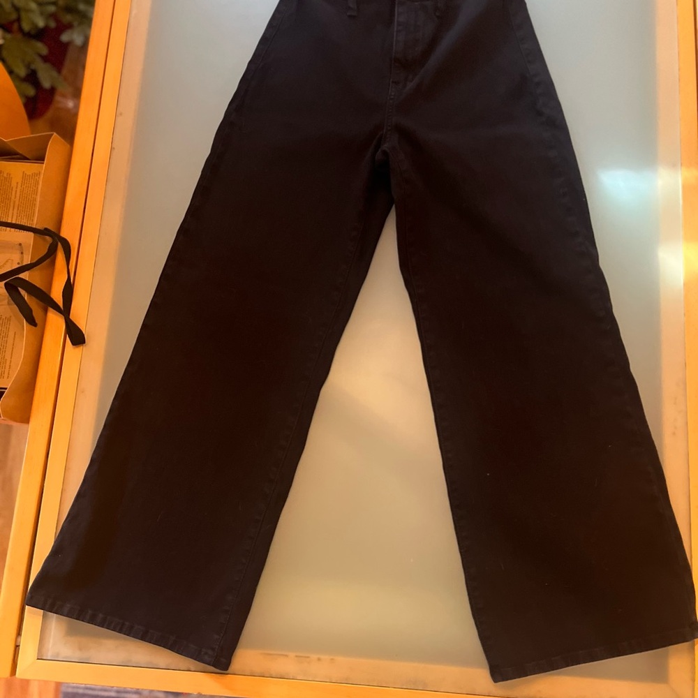 Just Black hi-rise trouser jean. Black - Picture 3 of 6